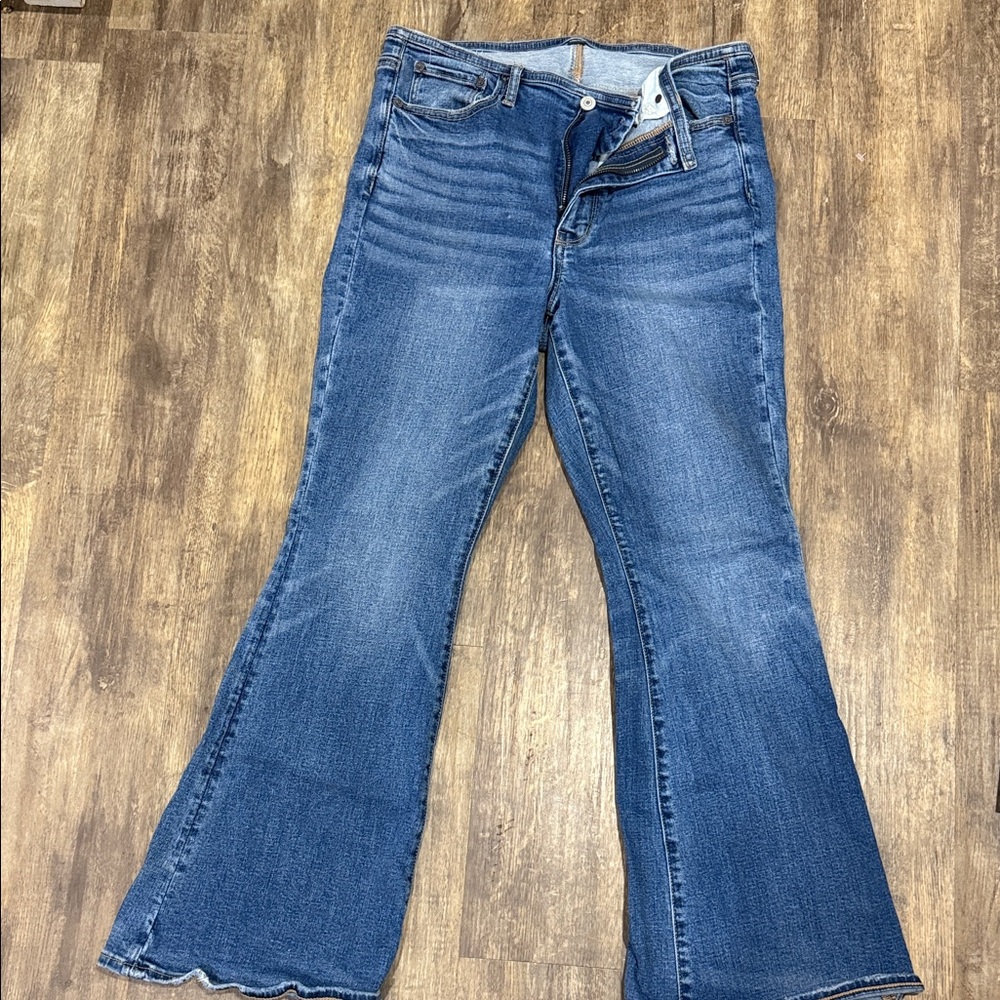 American Eagle Outfitters Dark Blue Flare Jeans